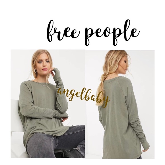 Free people Arden tee in Washed Army! - Picture 5 of 16